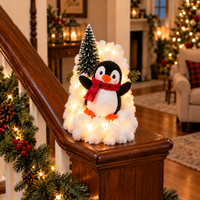 Merry Waving Penguin
